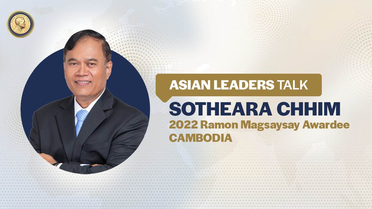 ASIAN LEADERS TALK: Ramon Magsaysay Awardee Sotheara Chhim advices people who have mental health problems to seek help on time