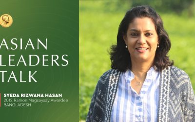 ASIAN LEADERS TALK: Ramon Magsaysay Awardee Syeda Rizwana Hasan gives advice on climate change and deforestation